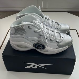 Reebok question mid 25th anniversary Silver Toe size 11 New